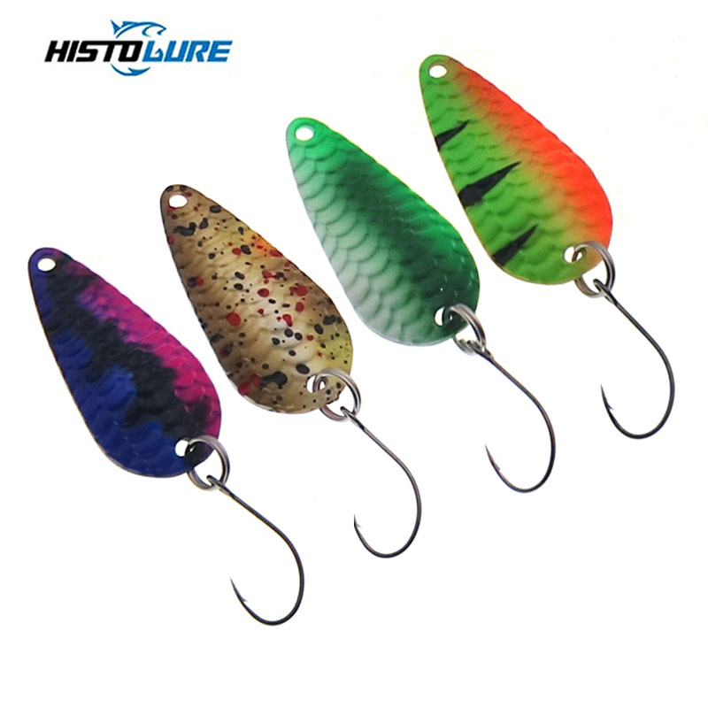 Fishing Lure Spinner - ปลาเทราท์ช้อนตะขอเดี่ยว Spinning Lure2.8g 31มม.Wobbler ประดิษฐ์ Perch