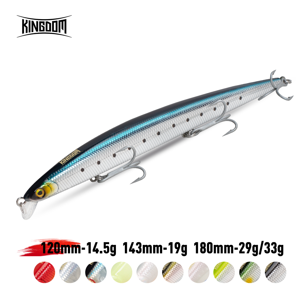 Fishing Lure Jerkbait - เหยื่อตกปลา Kingdom Long Casting น้ำหนัก 14.5