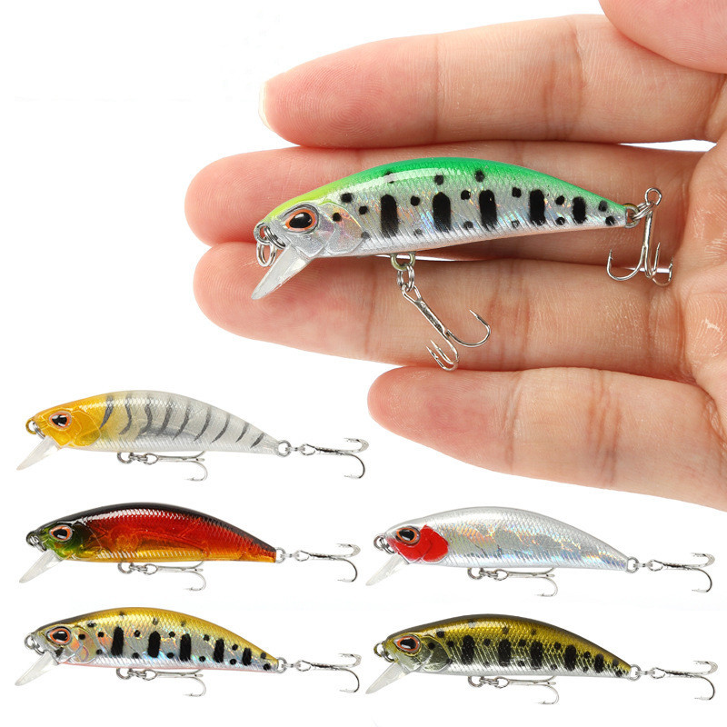 Fishing Lure Crankbait - Mini Sinking Minnow Wobblers เหยื่อตกปลา 5.5