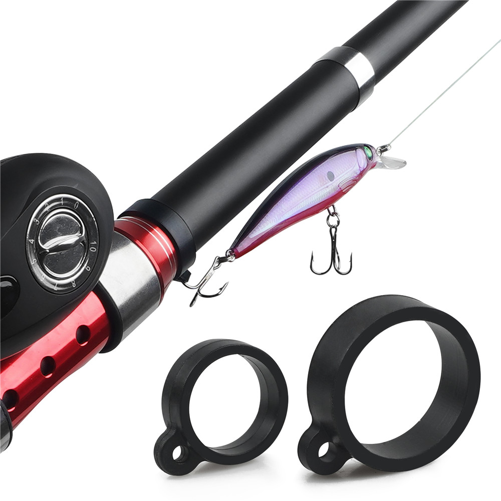 Fishing Lure Accessories - 10PCS ตกปลาตะขอสำหรับเบ็ดตกปลา Umpan Pancing แขวนแหวนยาง Hook