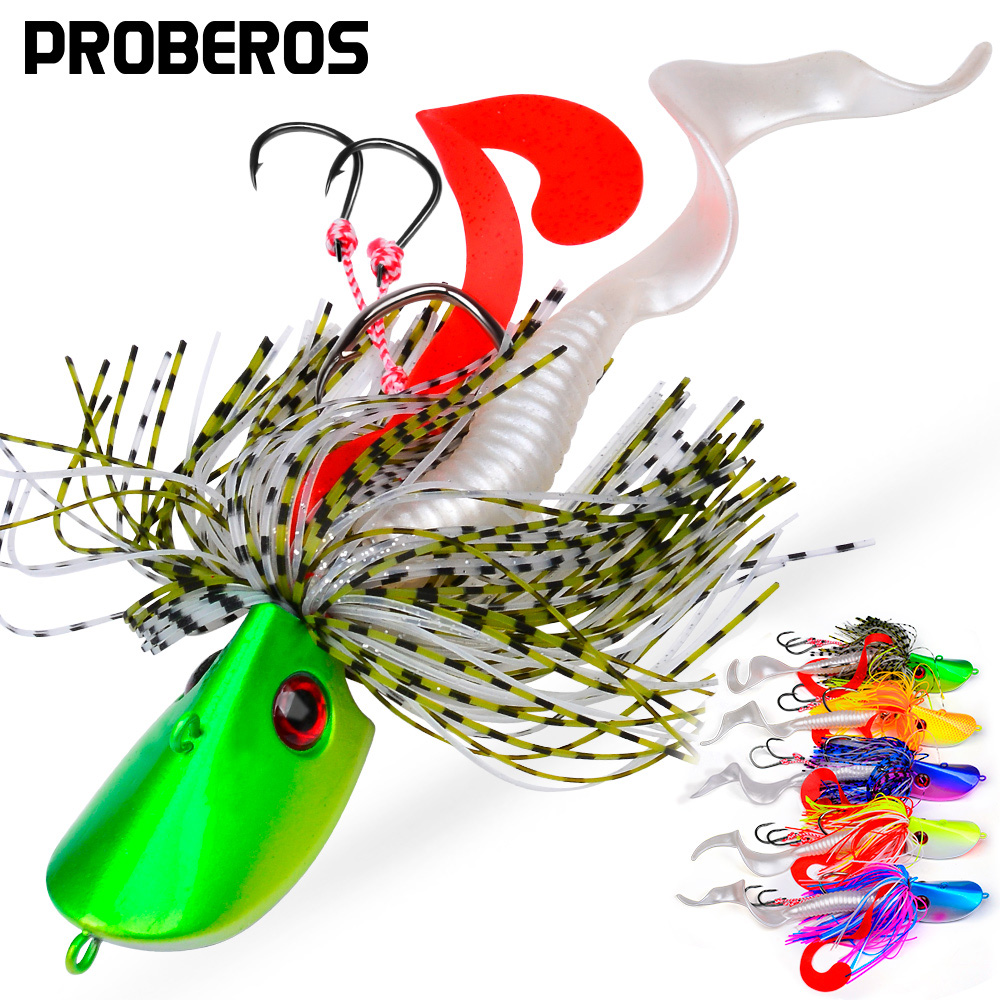 Fishing Lure Blade Bait - เหยื่อปลอม Proberos Wobbler Blackfish สำหรับตกปลาแบส แบบจิ๊กกิ้ง