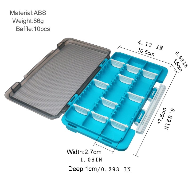 กล่องอุปกรณ์ตกปลาพร้อมตัวแบ่งท - Fishing Lure Spinner บทวิจารณ์และราคา