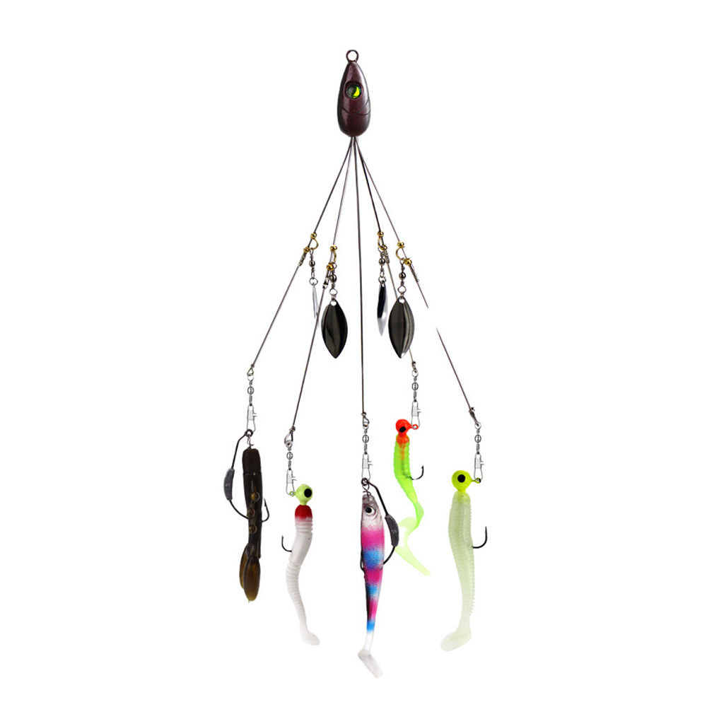ชุดเหยื่อตกปลาแบบร่มอลาบามา 5  - Fishing Lure Blade Bait บทวิจารณ์และราคา