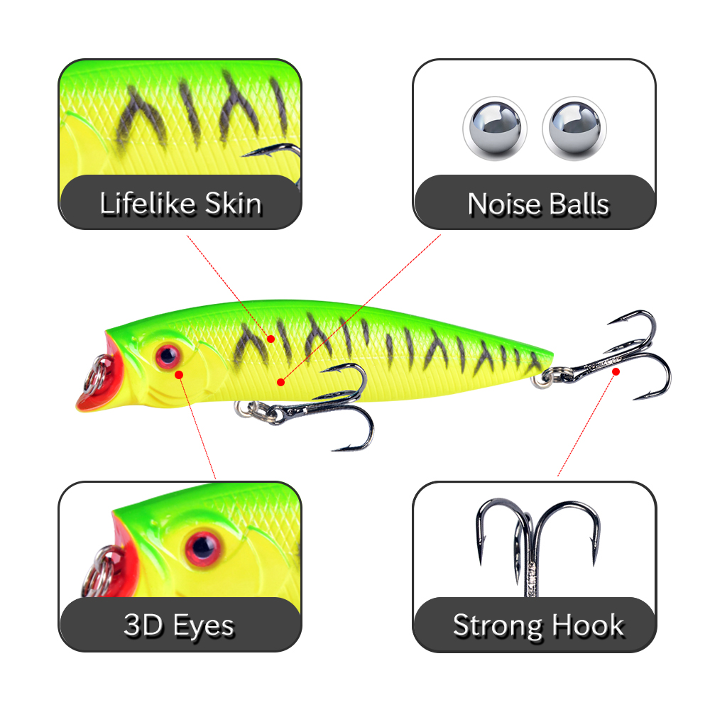 1pcs เหยื่อตกปลาคุณภาพสูง 9.2  - Fishing Lure Popper บทวิจารณ์และราคา