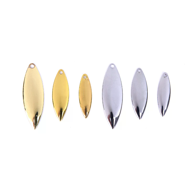 ใบพัดวิลโลว์ 50 ชิ้น ผิวเรียบ  - Fishing Lure Blade Bait บทวิจารณ์และราคา