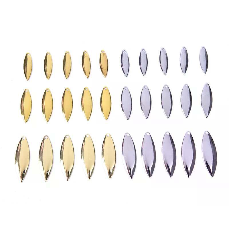 ใบพัดวิลโลว์ 50 ชิ้น ผิวเรียบ  - Fishing Lure Blade Bait บทวิจารณ์และราคา