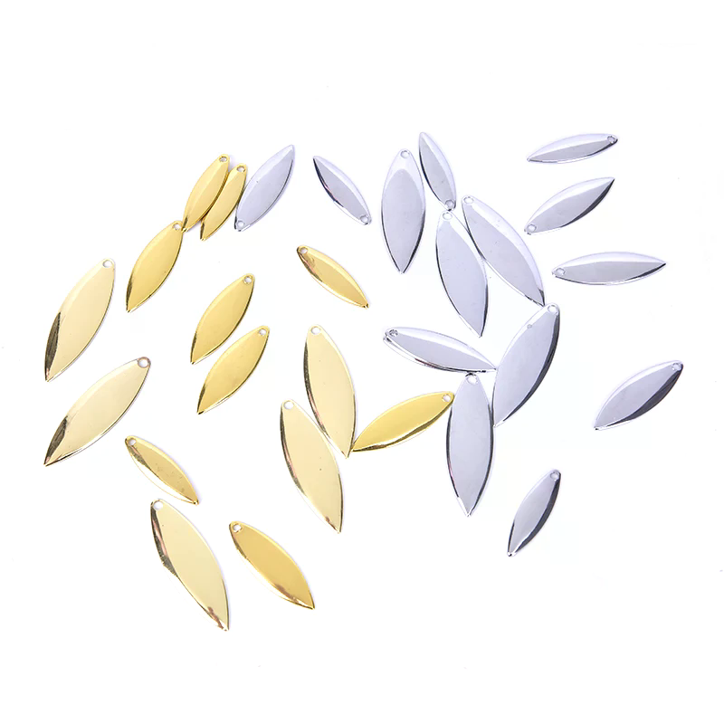 ใบพัดวิลโลว์ 50 ชิ้น ผิวเรียบ  - Fishing Lure Blade Bait บทวิจารณ์และราคา