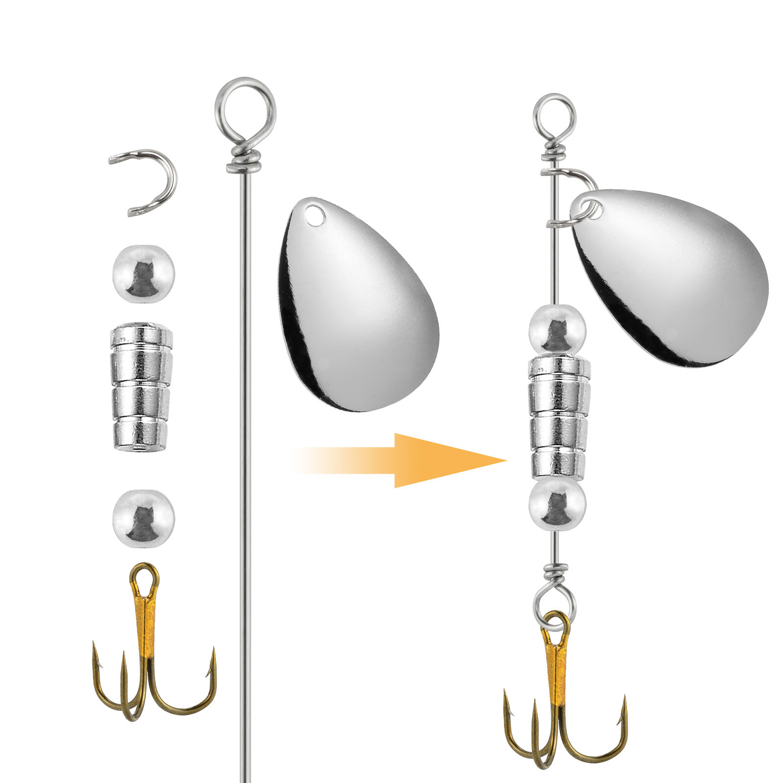 สายลวดสำหรับทำเหยื่อสปินเนอร์เ - Fishing Lure Spinnerbait บทวิจารณ์และราคา