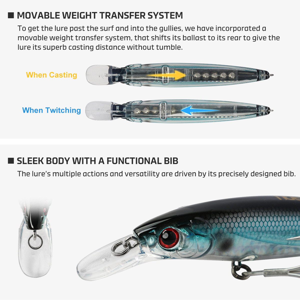 Noeby 100mmm 14g 120mm 22g Jer - Fishing Lure Jerkbait บทวิจารณ์และราคา